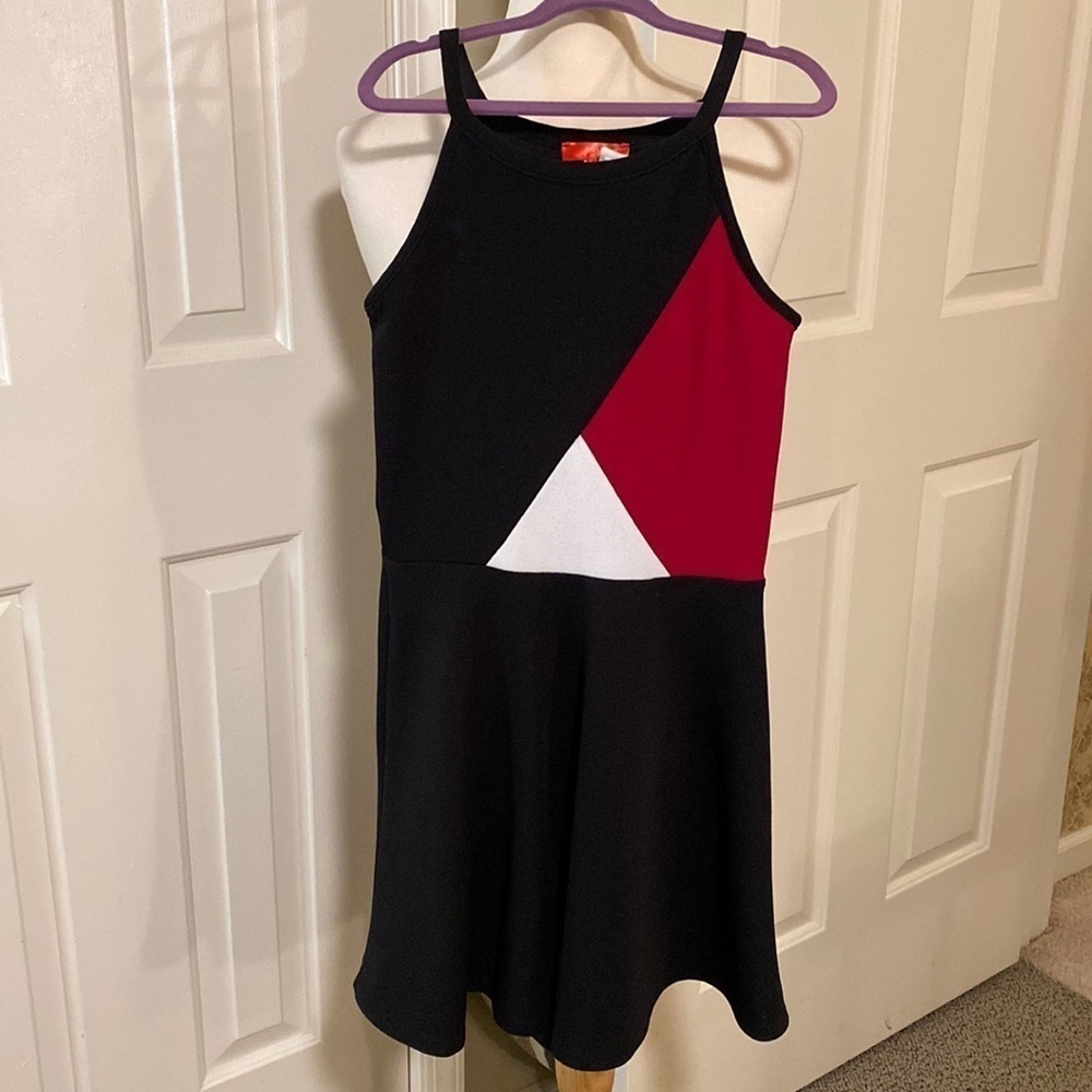 Aqua Black Dress Girls Size Large in Like New Condition